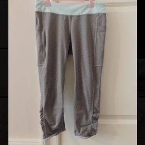 Grey Lululemon Ivivva Crop Leggings Size 14